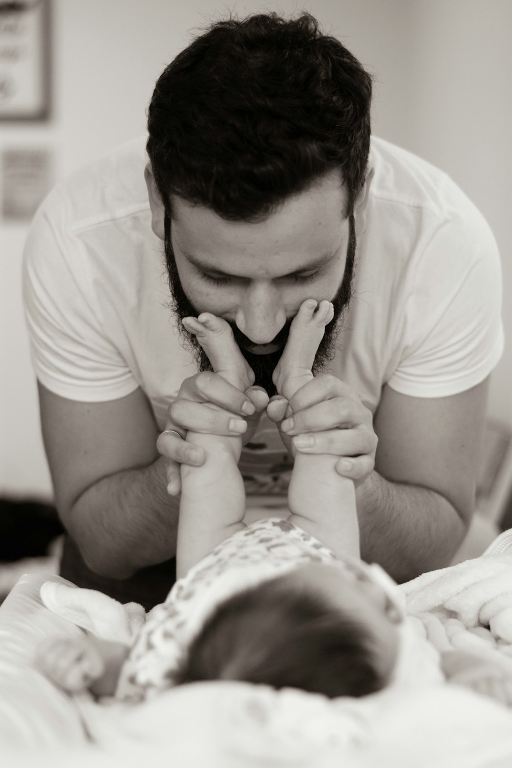 A father and his baby